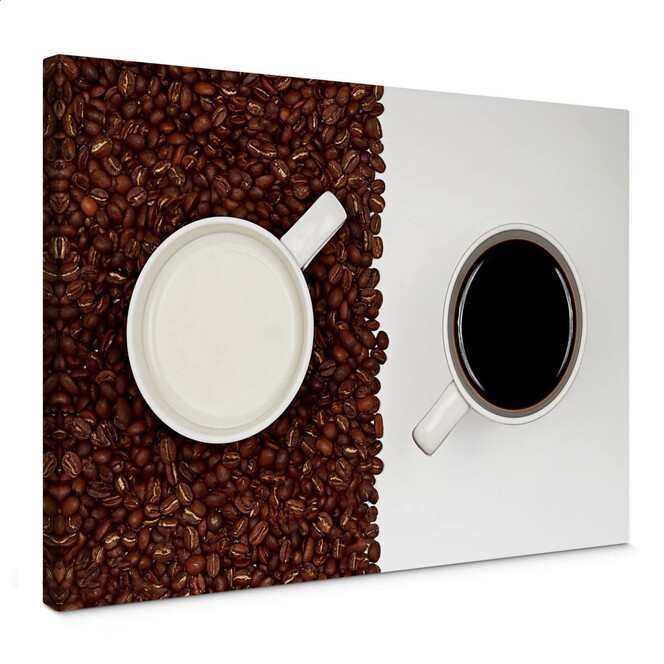 Leinwandbild Lavsen - White Espresso