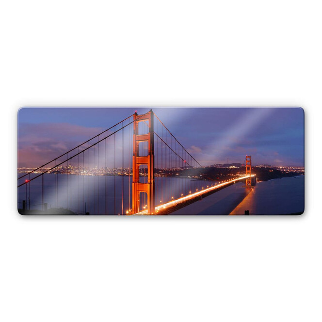 Glasbild Golden Gate Bridge Panorama