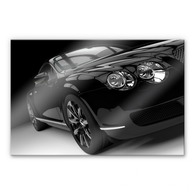 Acrylglasbild Metallic Car Black 02