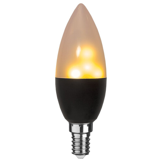 Feuer LED Leuchtmittel, E14. 1800K, 18lm, Schwarz, moving flame