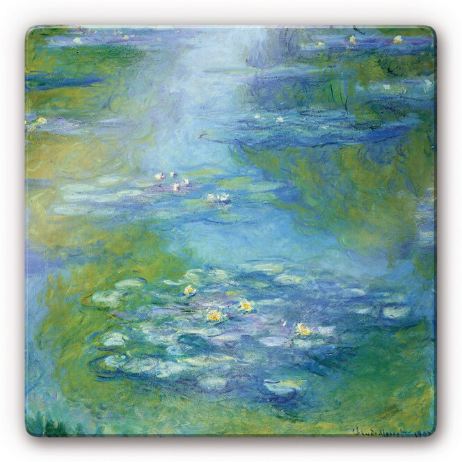 Glasbild Monet - Seerosen 1907