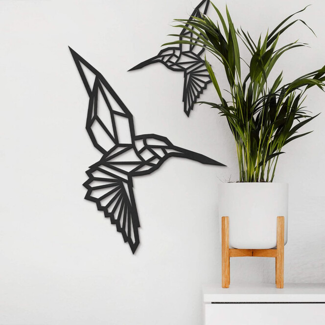 MDF - Holzdeko Origami Kolibri