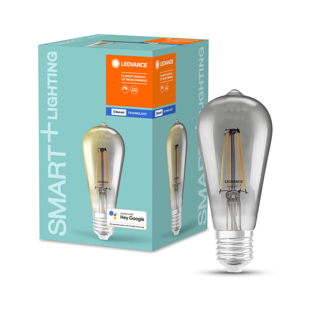 SMART& Bluetooth LED Leuchtmittel E27 ST64 6W 540lm warmweiss