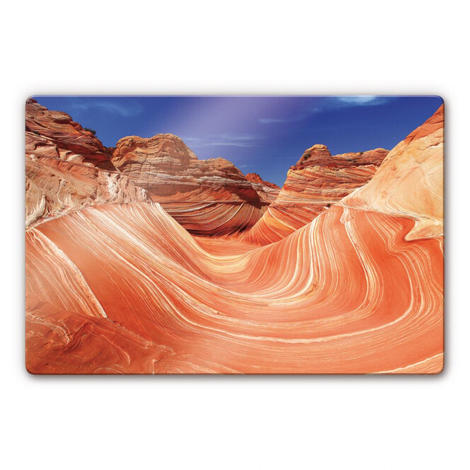 Glasbild - The Wave in Arizona