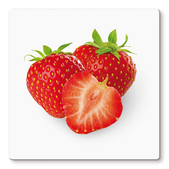 Glasbild Strawberries
