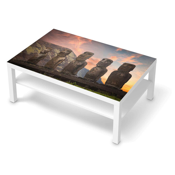 Klebefolie IKEA Lack Tisch 118x78cm - Easter Island- Bild 1