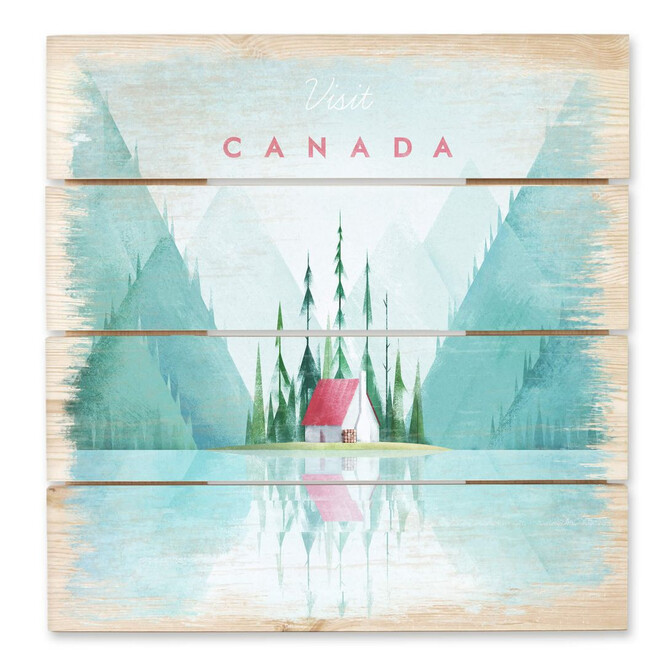 Holzbild Rivers - Kanada