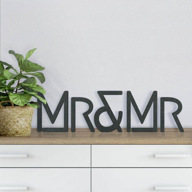 MDF-Holzbuchstaben Mr&Mr Modern