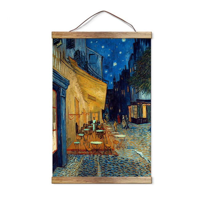 Stoffbild van Gogh - Café Terrasse am Abend