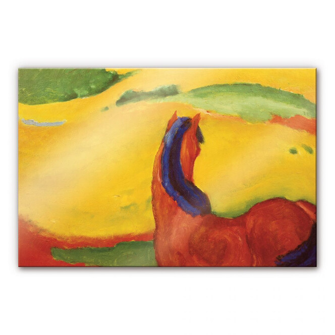 Acrylglasbild Marc - Pferd in der Landschaft