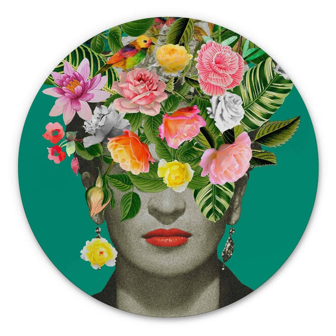 Alu-Dibond Frida Floral Studio - Frida Floral - Rund