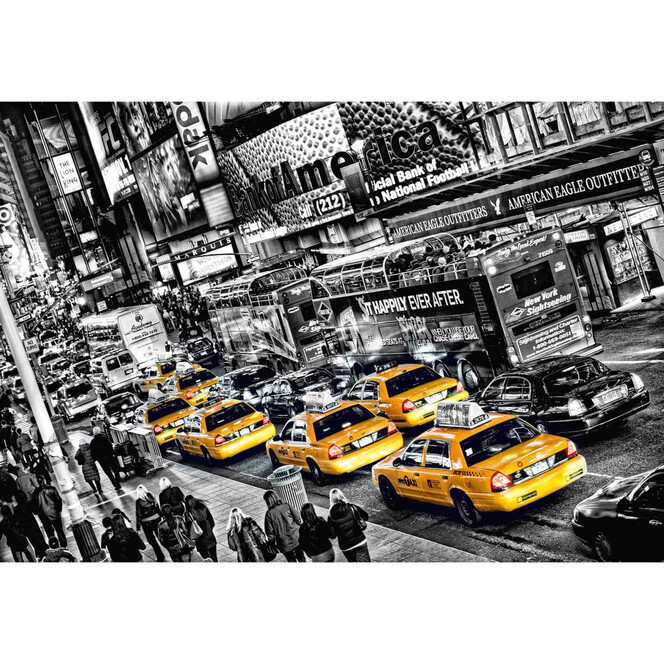 Fototapete Papiertapete New York Cabs - 366x254cm - Bild 1