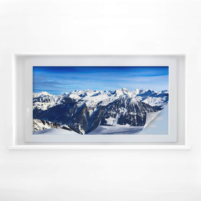 Sichtschutzfolie Alpenpanorama - Panorama