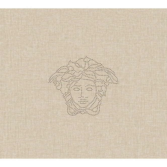 Versace wallpaper Designpanel Medusa creme, metallic