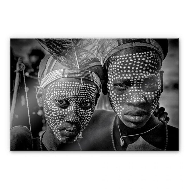 Acrylglasbild Kuesta - Porträt des Abore-Stammes