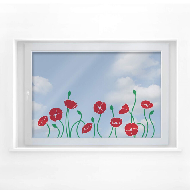 Fensterbild Poppy Field