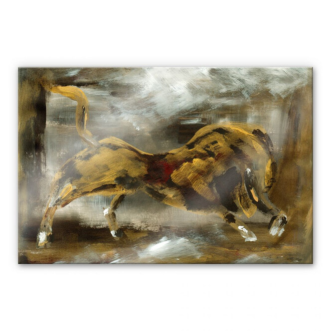 Acrylglasbild Niksic - Der goldene Stier