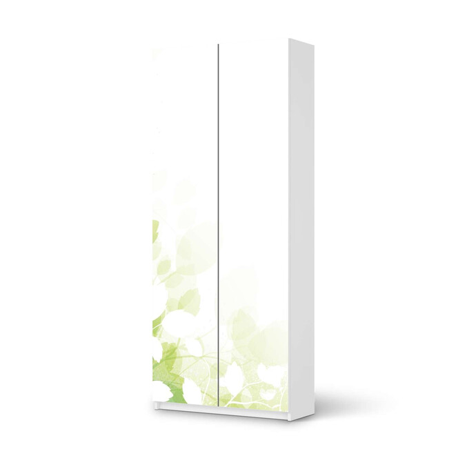 Möbelfolie IKEA Pax Schrank 236cm Höhe - 2 Türen - Flower Light- Bild 1