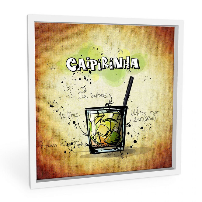 Wandbild Caipirinha - Rezept