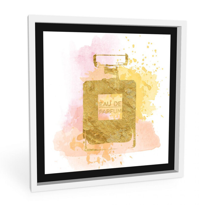 Wandbild Eau de Parfum Aquarell - Gold