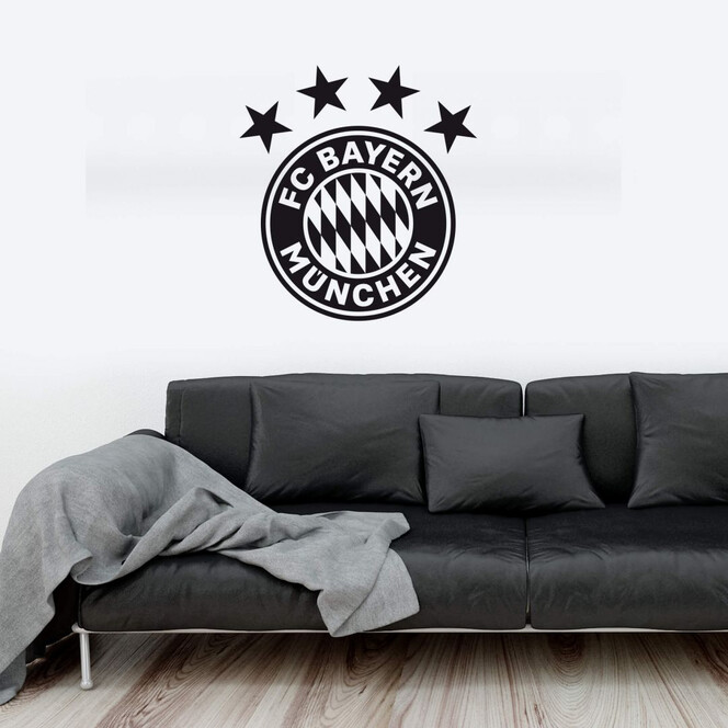 Wandtattoo FC Bayern München Logo einfarbig