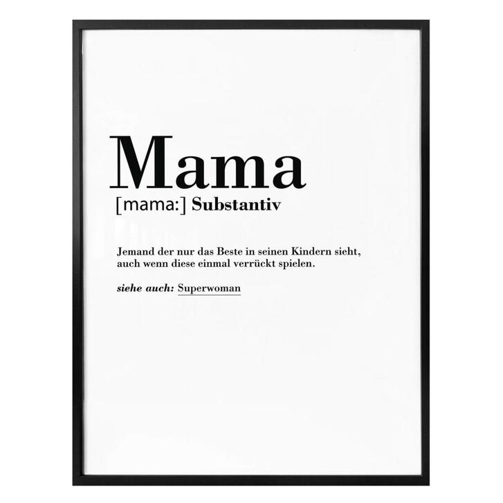 Poster Grammatik - Mama - WA161098