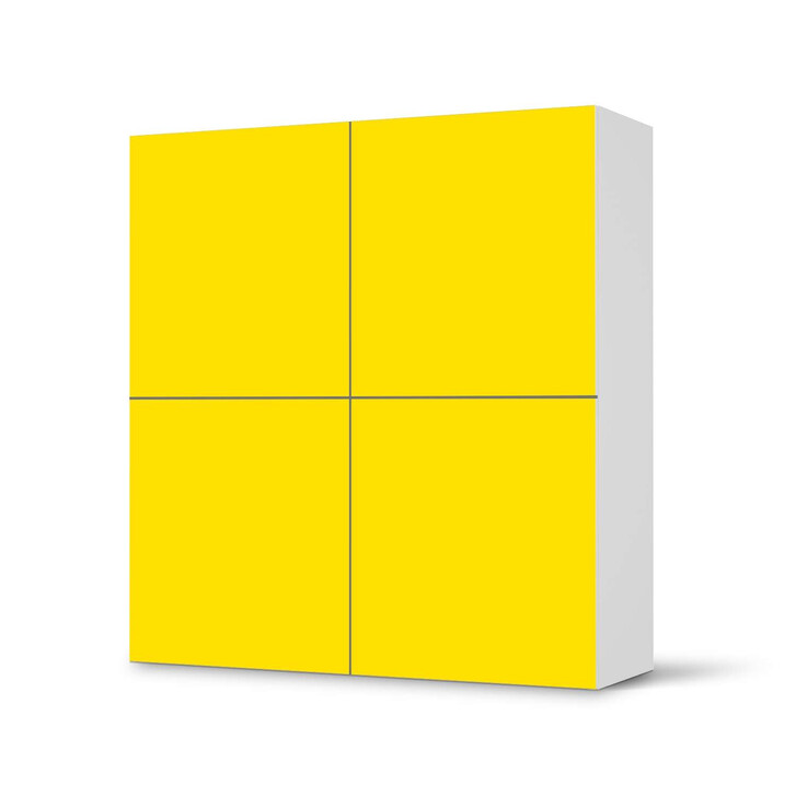 Klebefolie IKEA Besta Schrank 4 Türen - Gelb Dark - CR110830