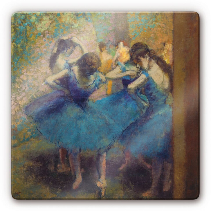 Glasbild Degas - Die blauen Tänzerinnen - WA122136