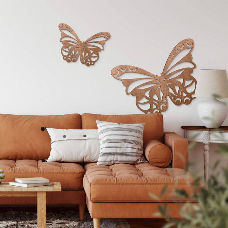 Holzkunst Mahagoni - Schmetterling (20x15cm) - WA133476