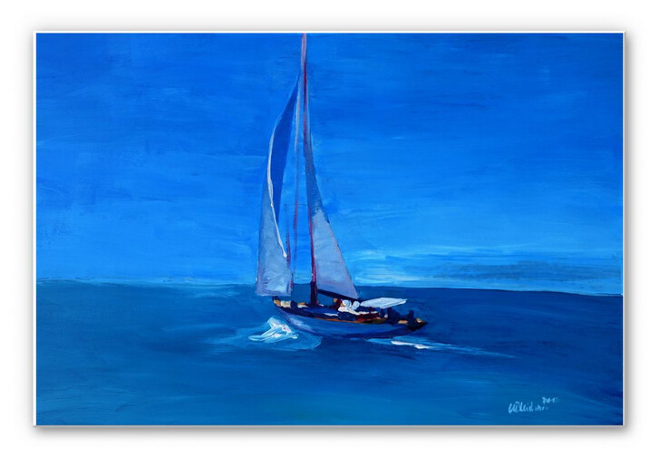 Wandbild Bleichner - Sailing into the Blue - WA250402