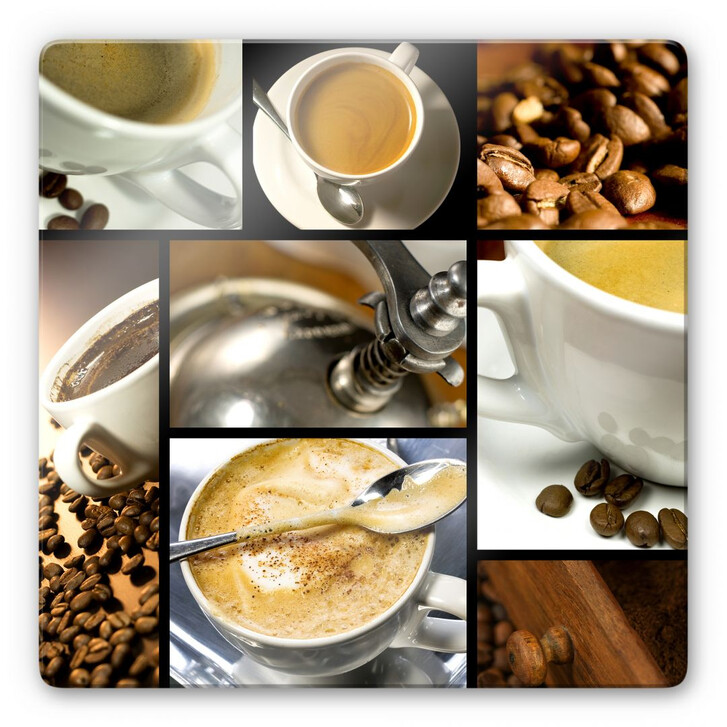 Glasbild Kaffee Vielfalt - WA123867
