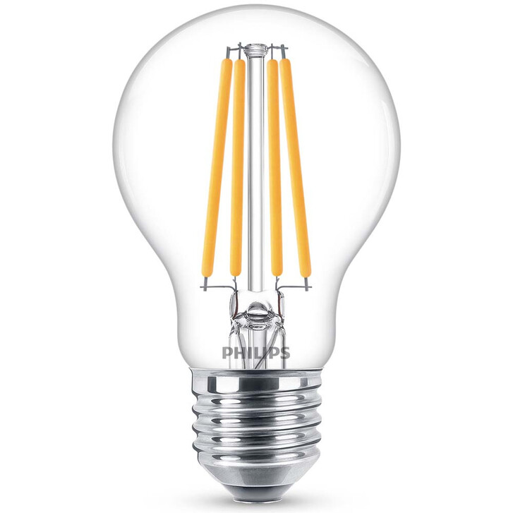 Philips LED Lampe ersetzt 100W, E27 Standardform A60. klar, neutralweiss, 1521 Lumen, nicht dimmbar, 1er Pack Energieklasse A&&