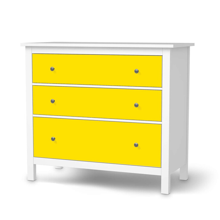 Möbelfolie IKEA Hemnes Kommode 3 Schubladen - Gelb Dark - CR114727