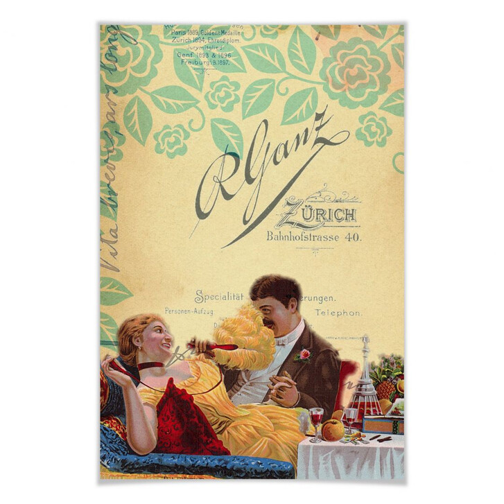 Poster Vintage Couple - WA168008