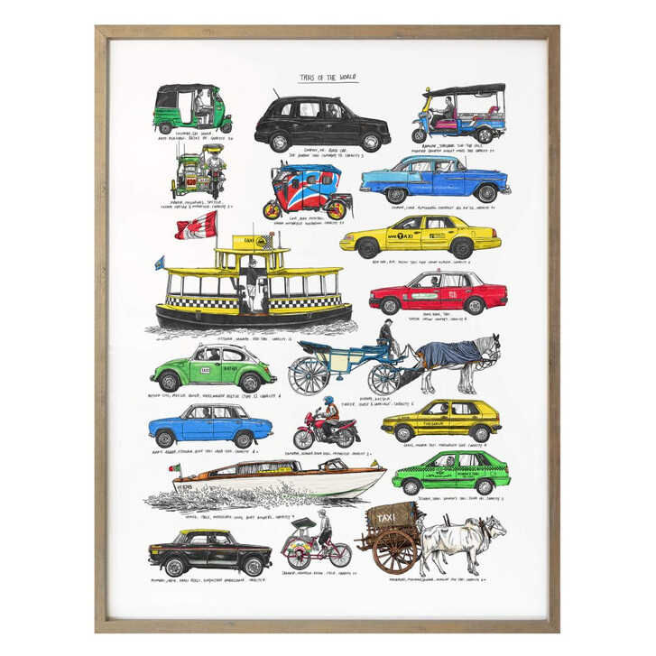 Poster Sparshott - Taxis of the world - WA282648