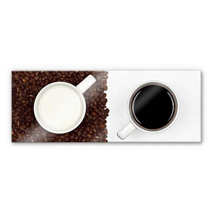 Acrylglasbild Lavsen - White Espresso - Panorama - WA109440
