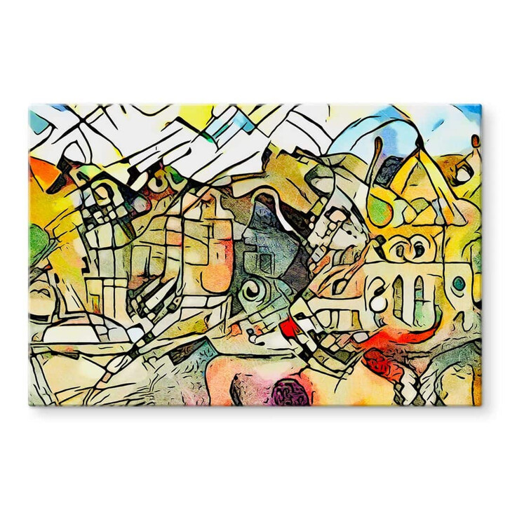 Glasbild Zamart - Kandinsky trifft Amsterdam - WA332343