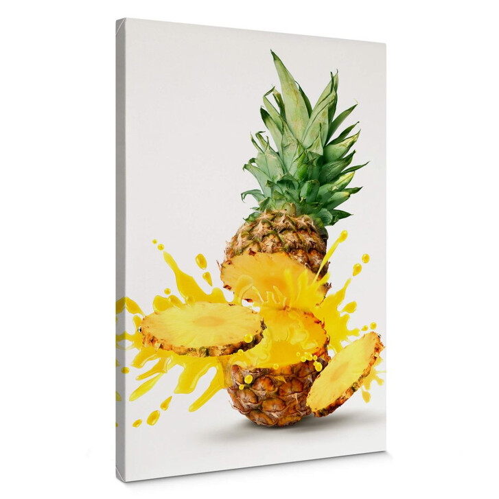 Leinwandbild Splashing Pineapple - WA145481