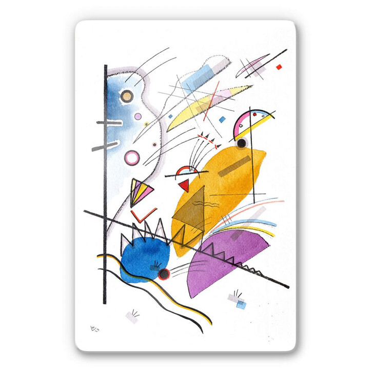 Glasbild Kandinsky - Durchgehender Strich - WA244938