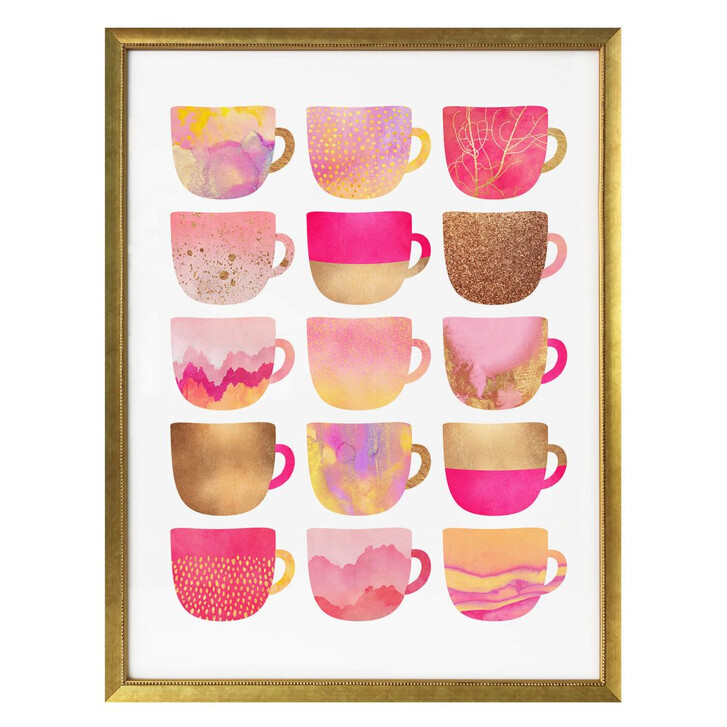 Poster Fredriksson - Kaffeetassen: Pretty Pink - WA257627