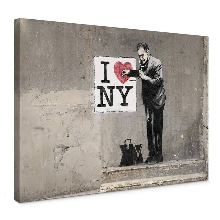 Leinwandbild Banksy - I love New York - WA333970
