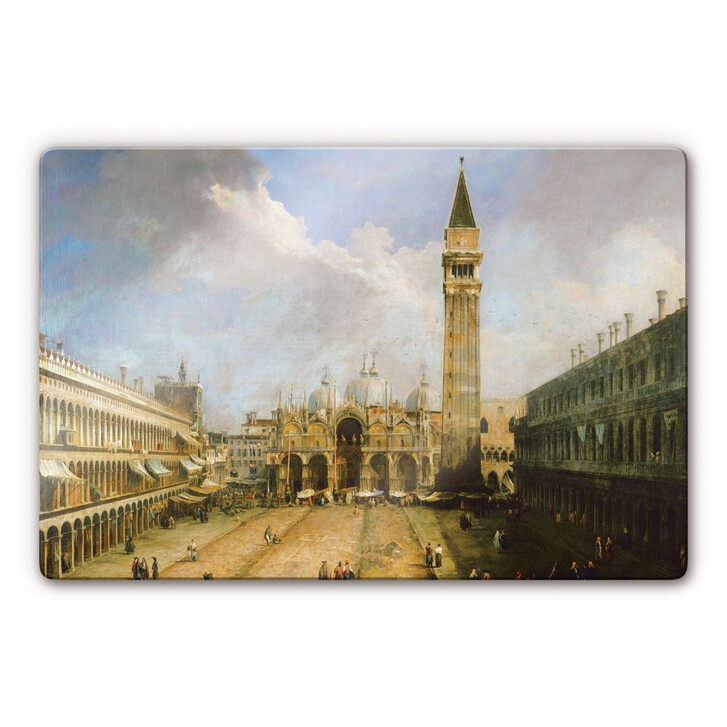 Glasbild Canaletto - Die Piazza San Marco - WA121682