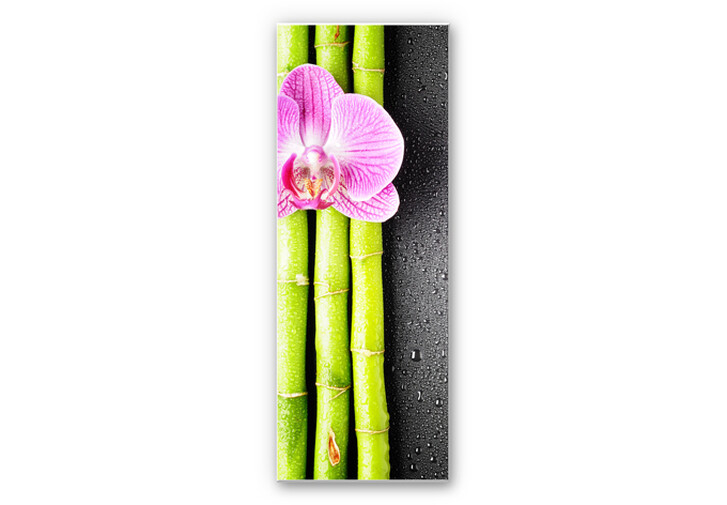 Wandbild Orchid and Bamboo - Panorama (vertikal) - WA195039