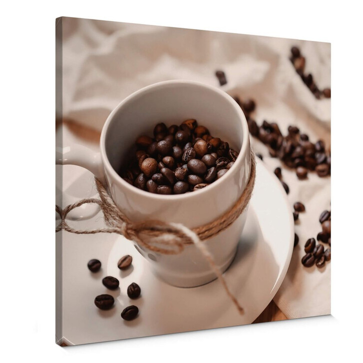 Leinwandbild Kaffee Zauber - Quadratisch - WA306890