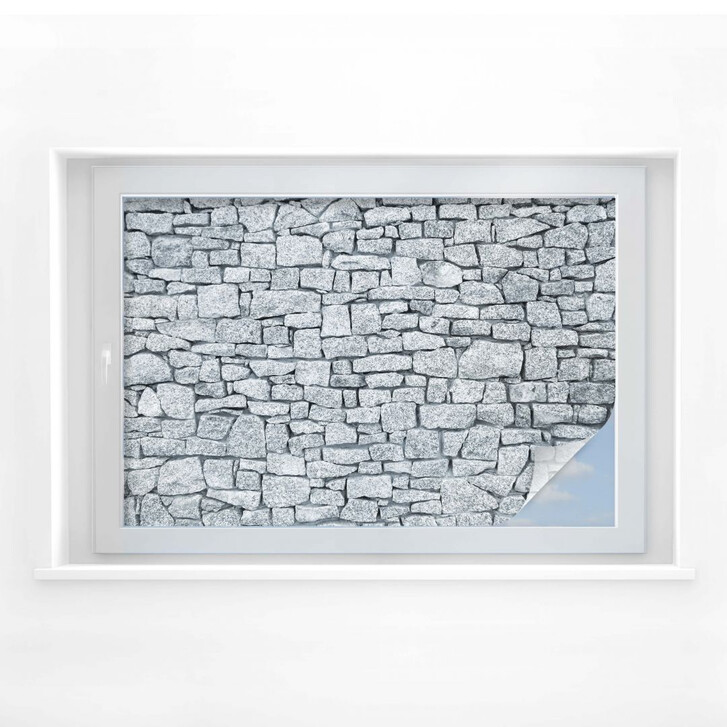Sichtschutzfolie Granitmauer - WA175082