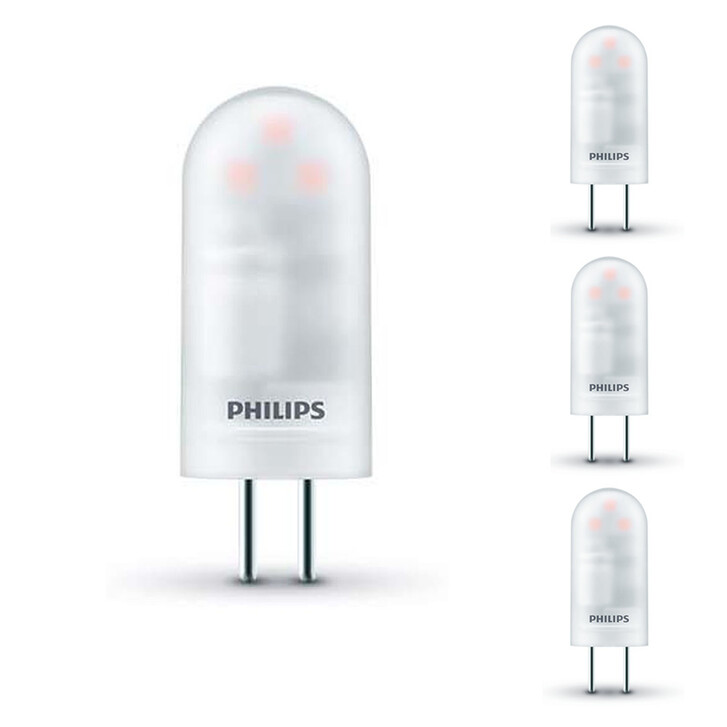 Philips LED Lampe ersetzt 10W, G4. Brenner, matt, warmweiss, 110lm, nicht dimmbar, 4er Pack EEK A&& - CL115838