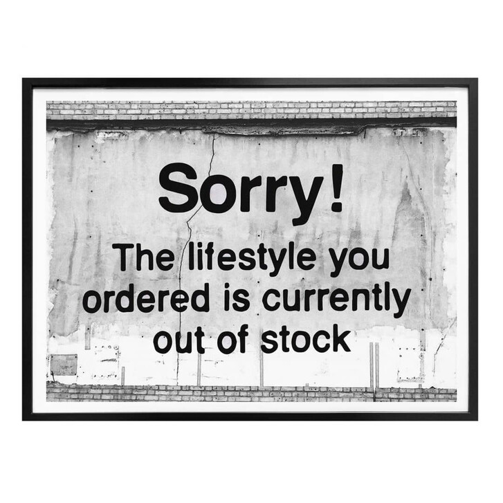 Poster Banksy - Out of Stock - WA336858