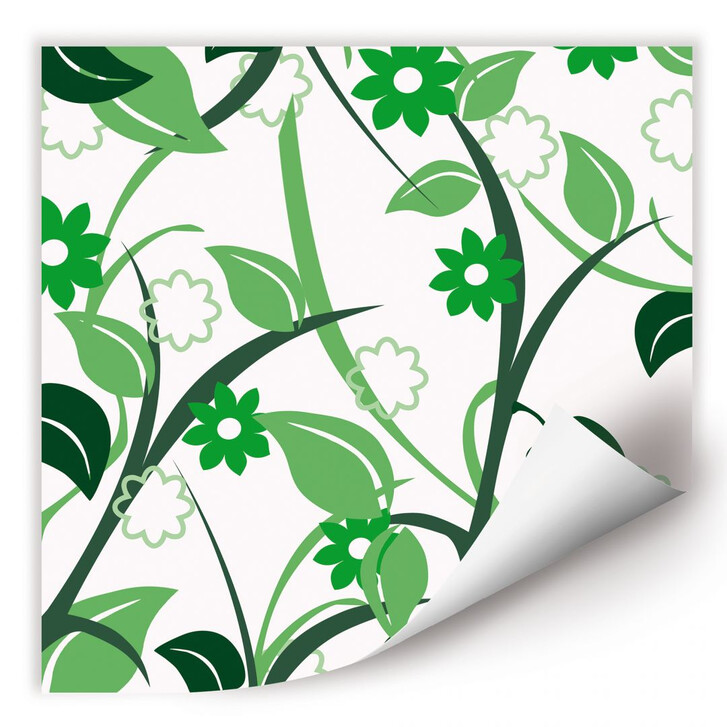 Wallprint Blumengarten grün - WA181988