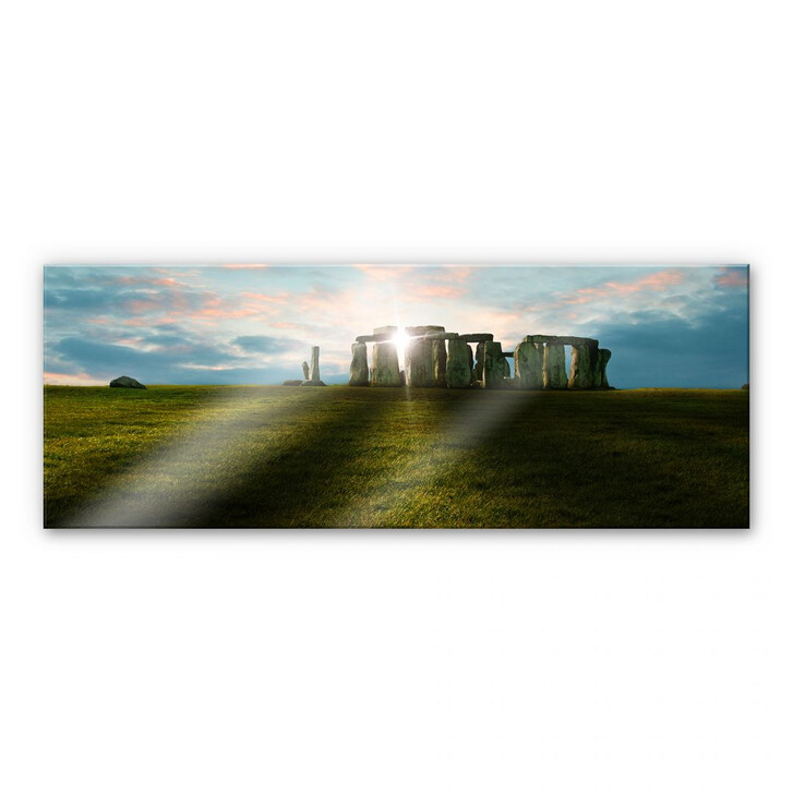 Acrylglasbild Stonehenge im Sonnenuntergang - Panorama - WA111216