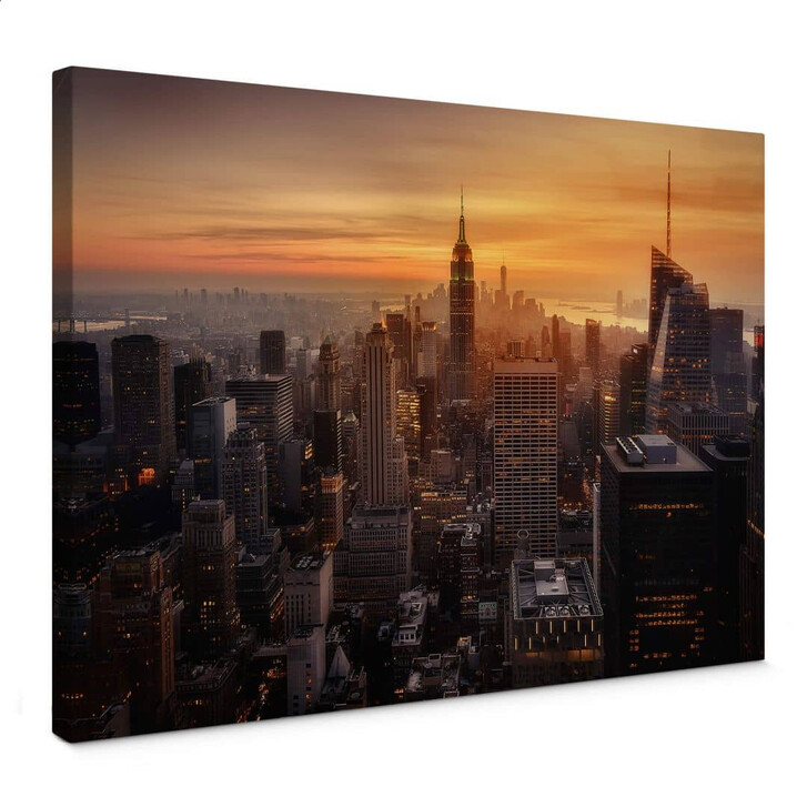 Leinwandbild Ruiz Dueso - New York bei Sonnenuntergang - WA327509